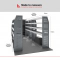 Vauxhall Movano 2021 on XLWB Extra High Roof (L4H3) - Rhino MR4 5 Bay Internal Van Racking
